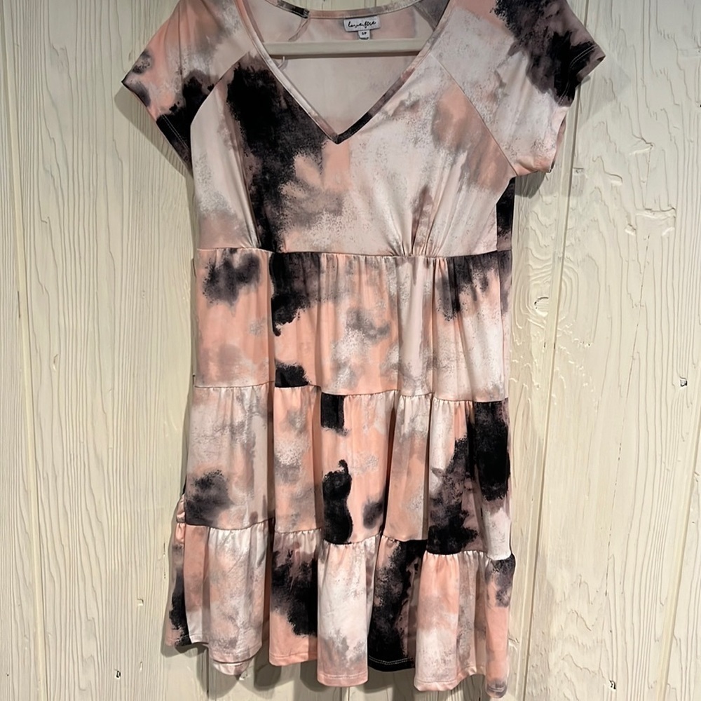 Love Fire Tiered Babydoll Dress Size Small Petite
